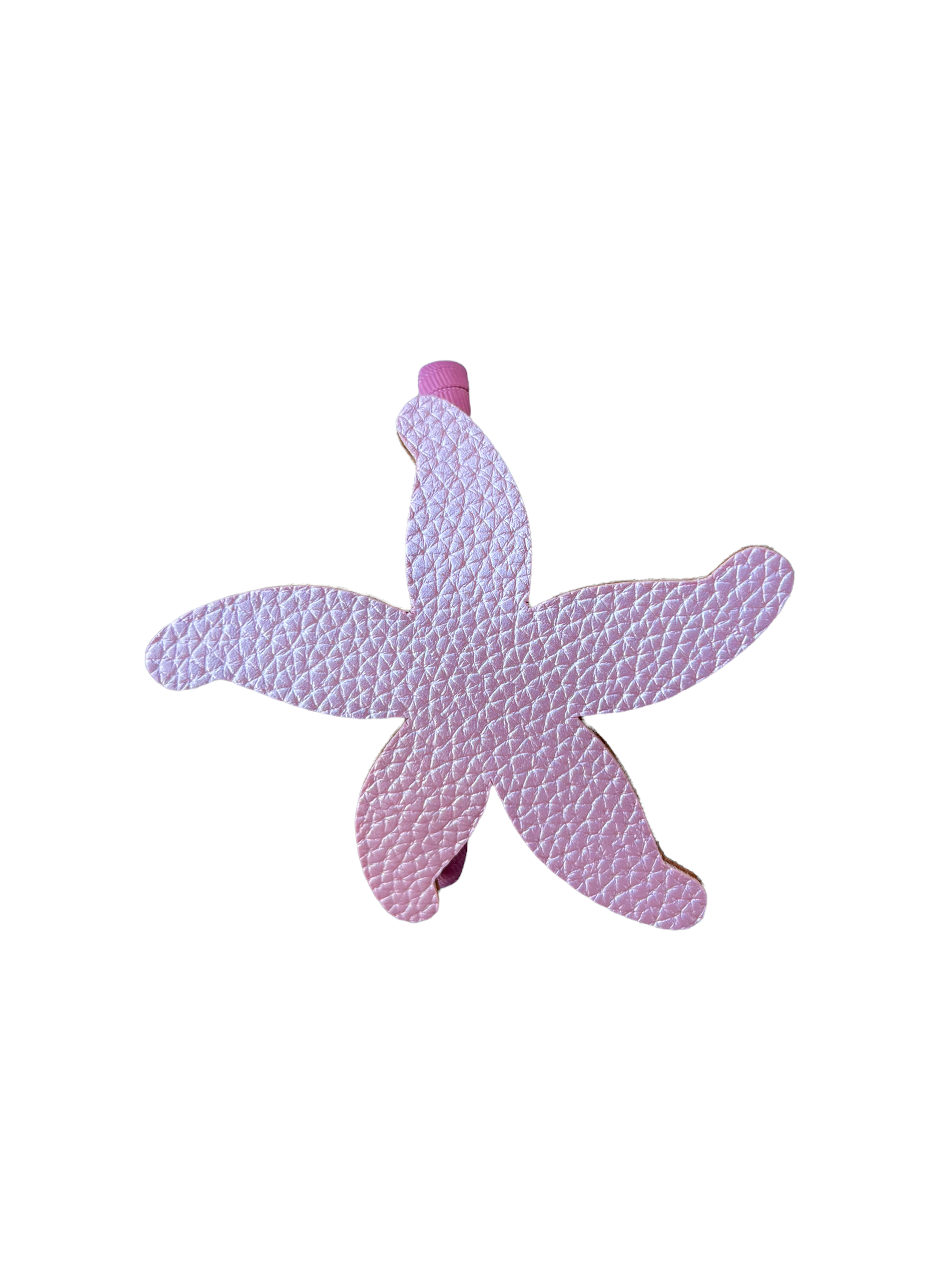 Shiny Pink Sea Starr Leather Headband