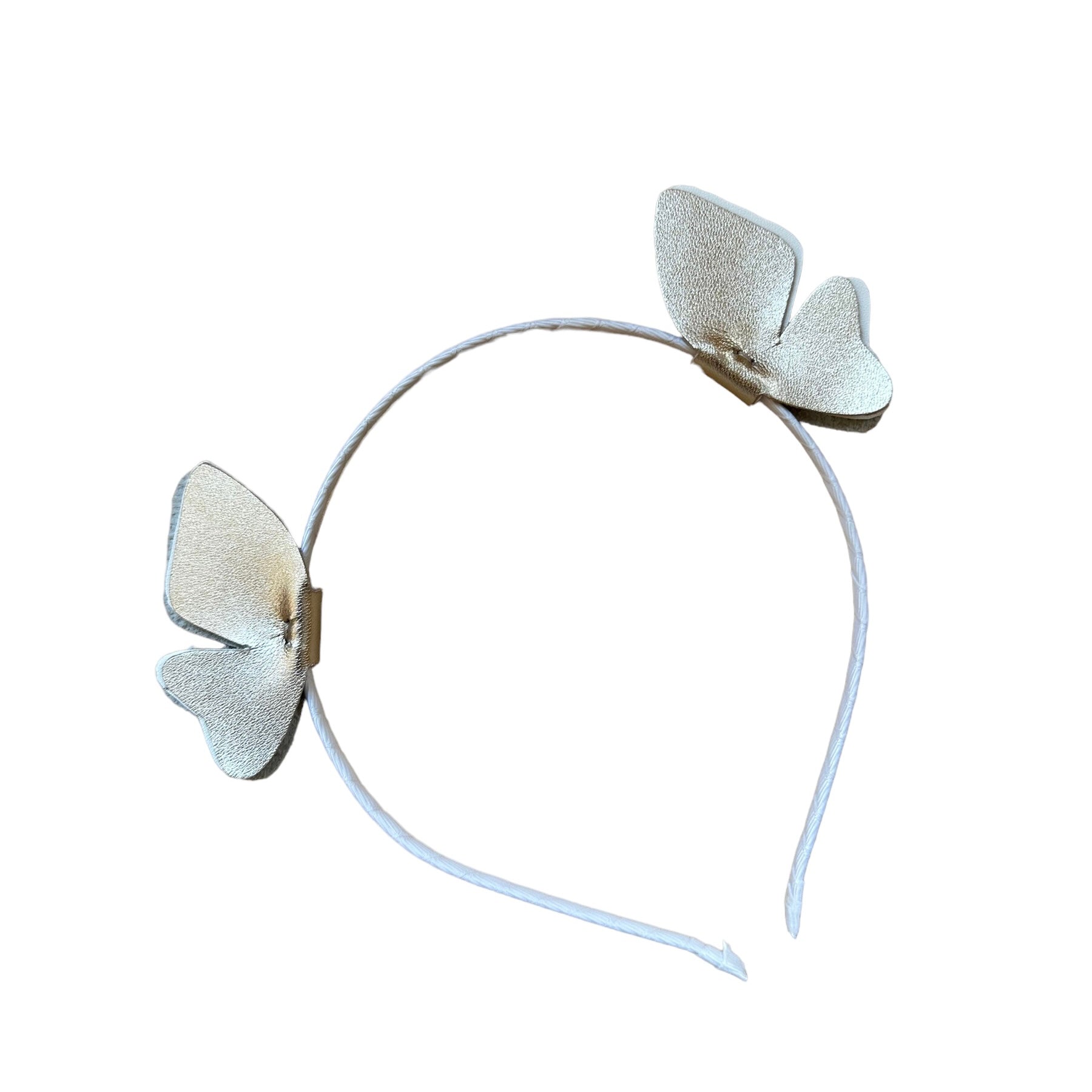 Flying double butterfly Leather Headband
