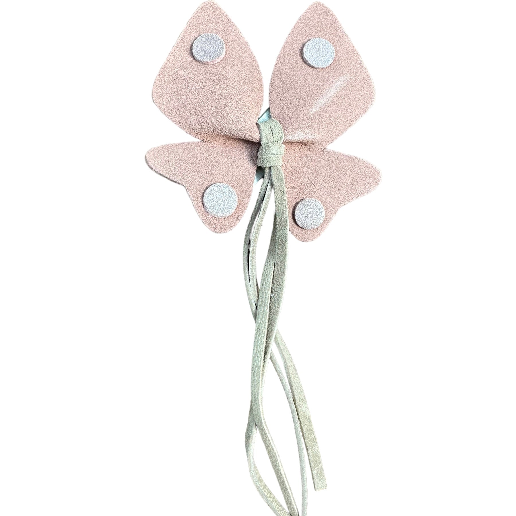 Butterfly Blush Leather Hairclip