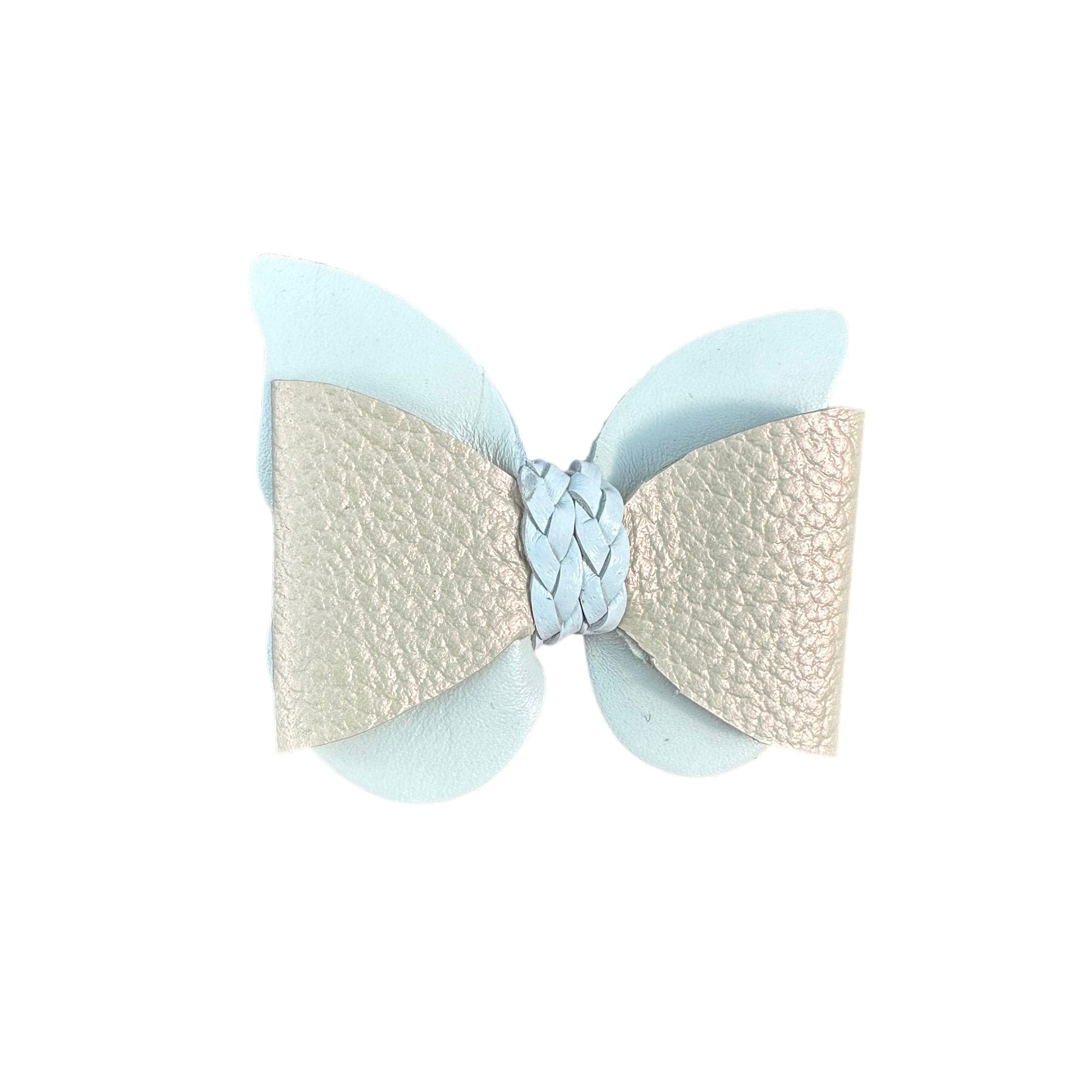Bow Butterfly Leather Hairclip