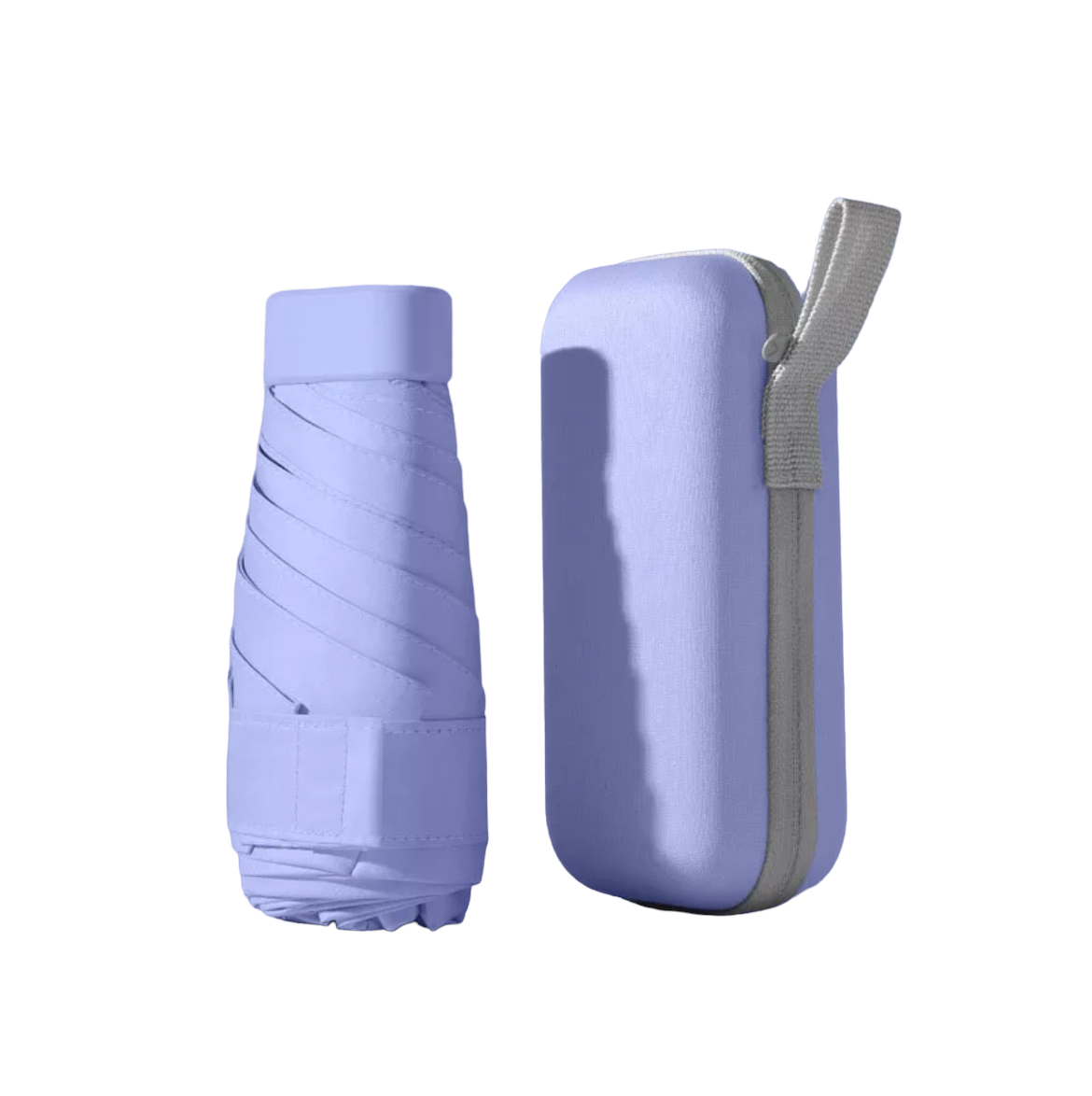 Portable Mini Umbrella with Case Light Lillac UV400 Protection
