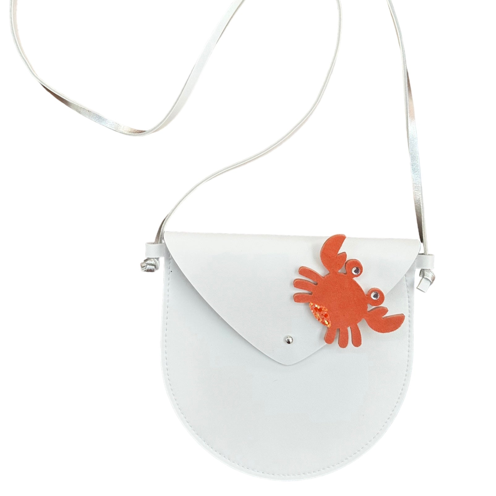 Sea Crab Leather bag with Pin