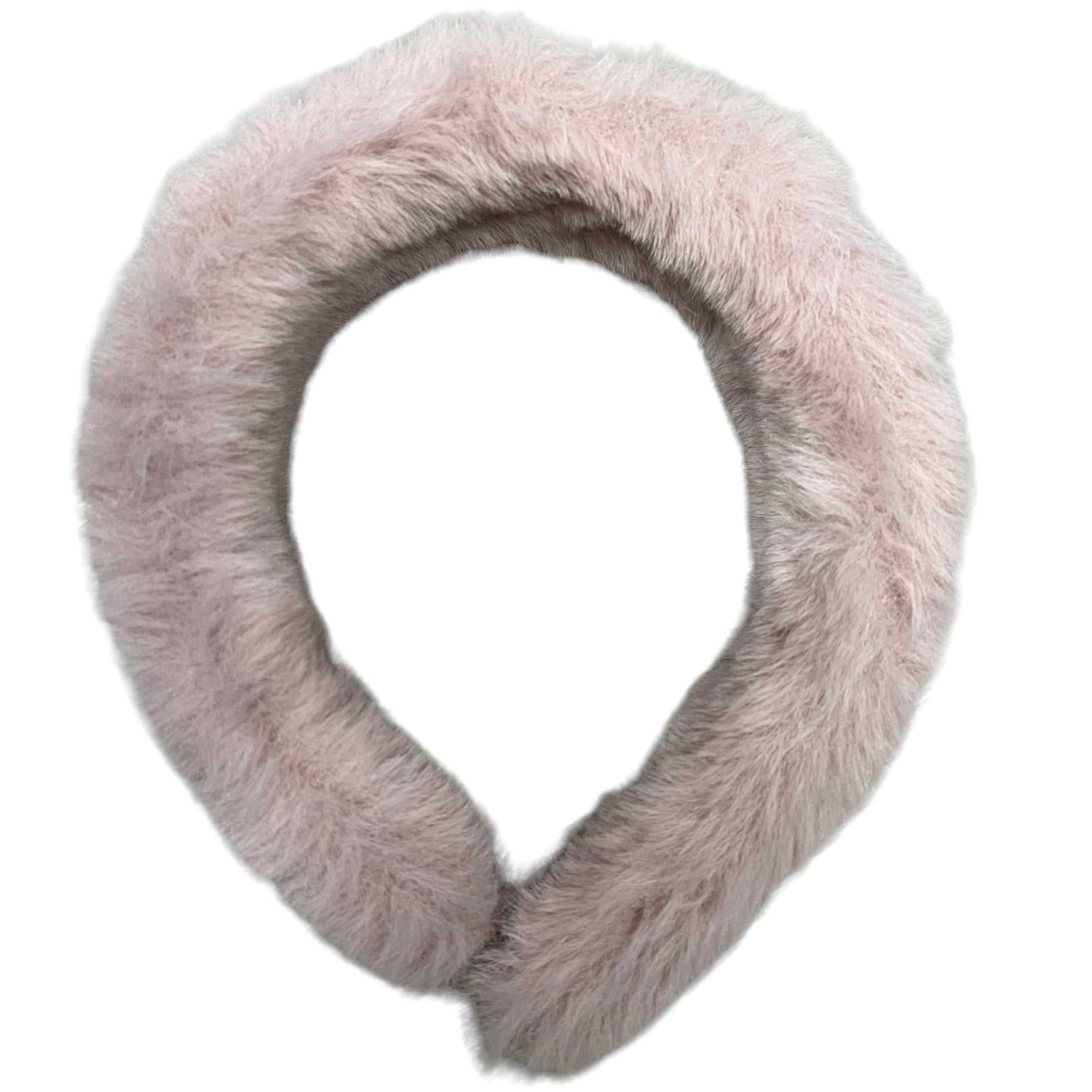 Fluffy Fake Fur Headband Pink