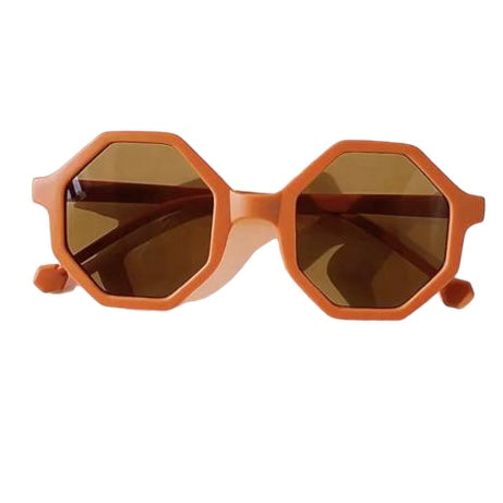 Exagon Brown Sunglasses