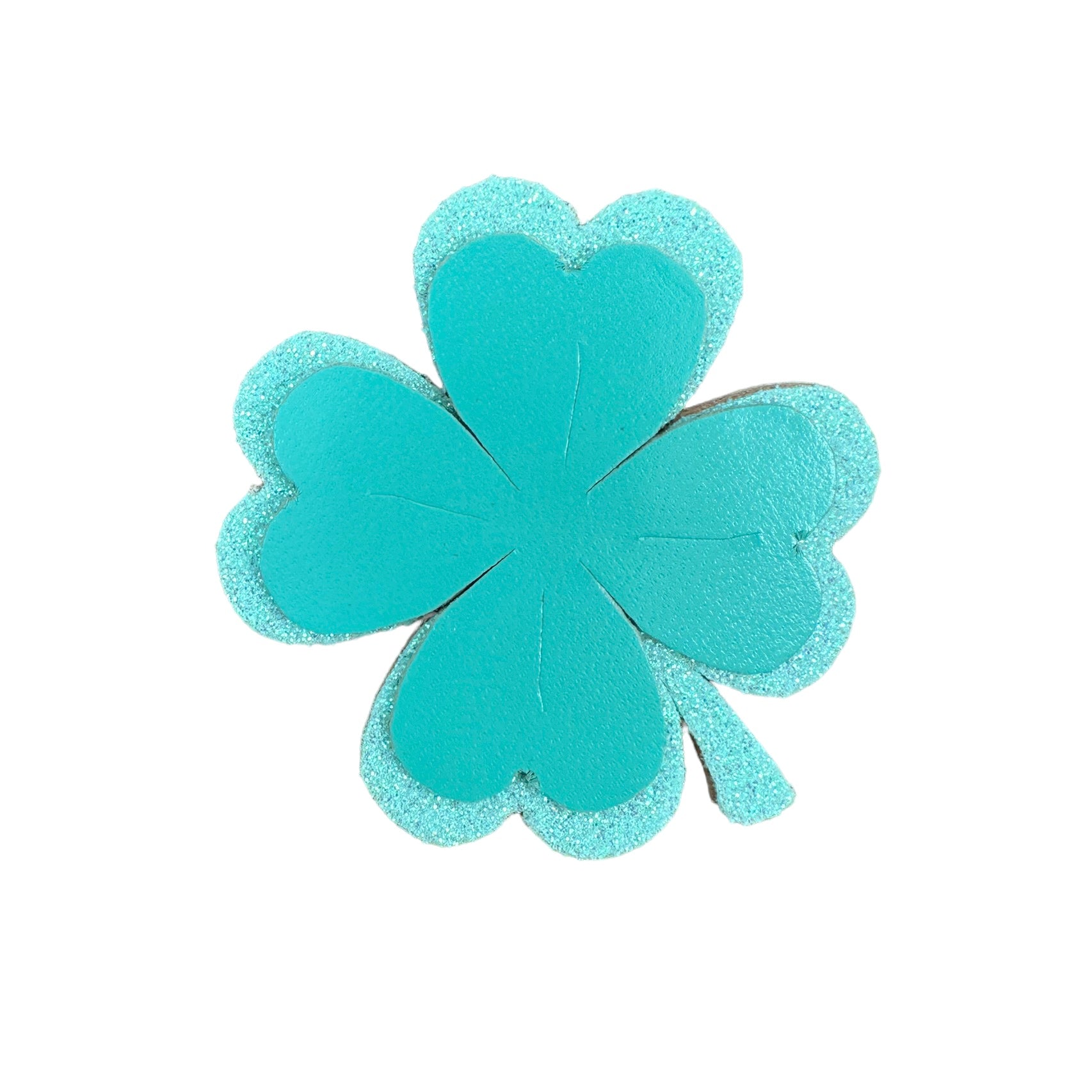 Clove Green Leather Hairclip