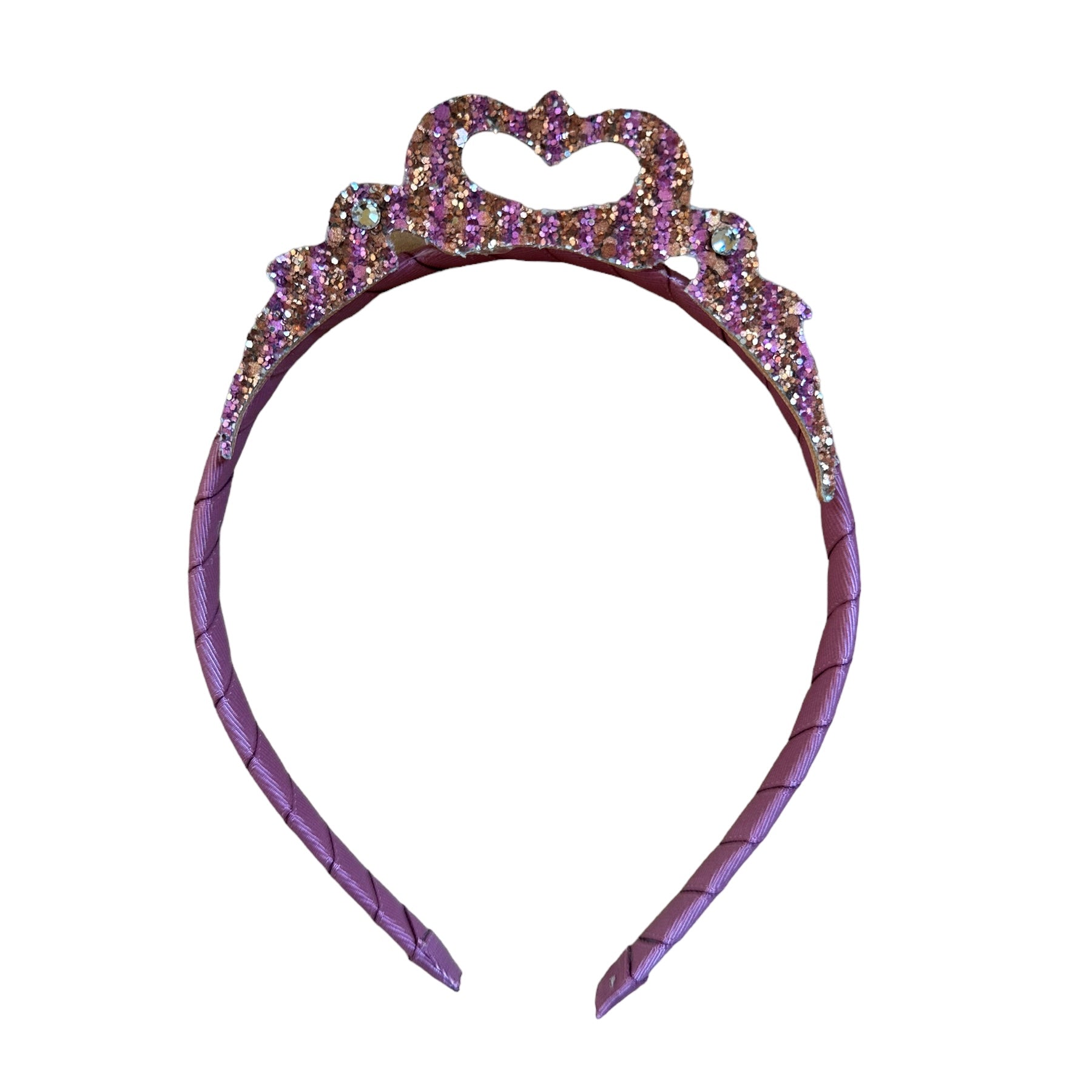 Princess Crown Cherry Glitter Headband