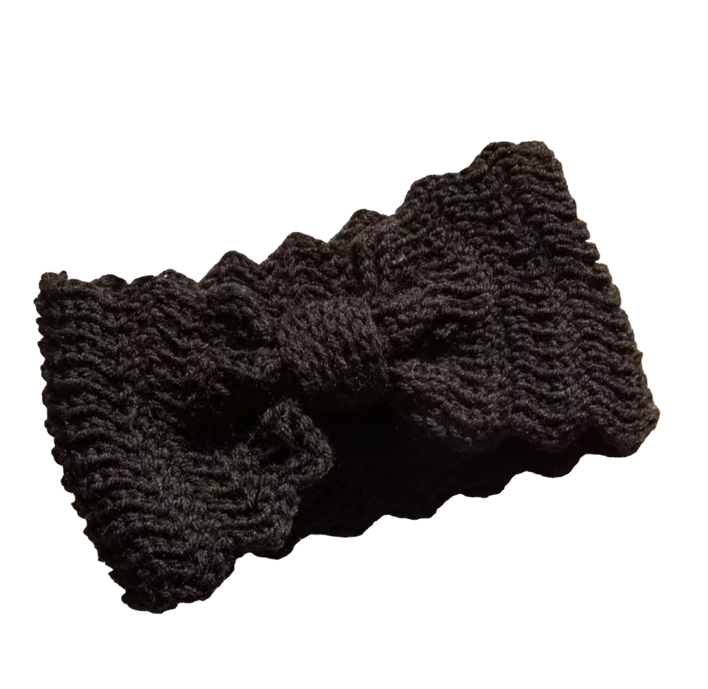 Knitted Headband Black