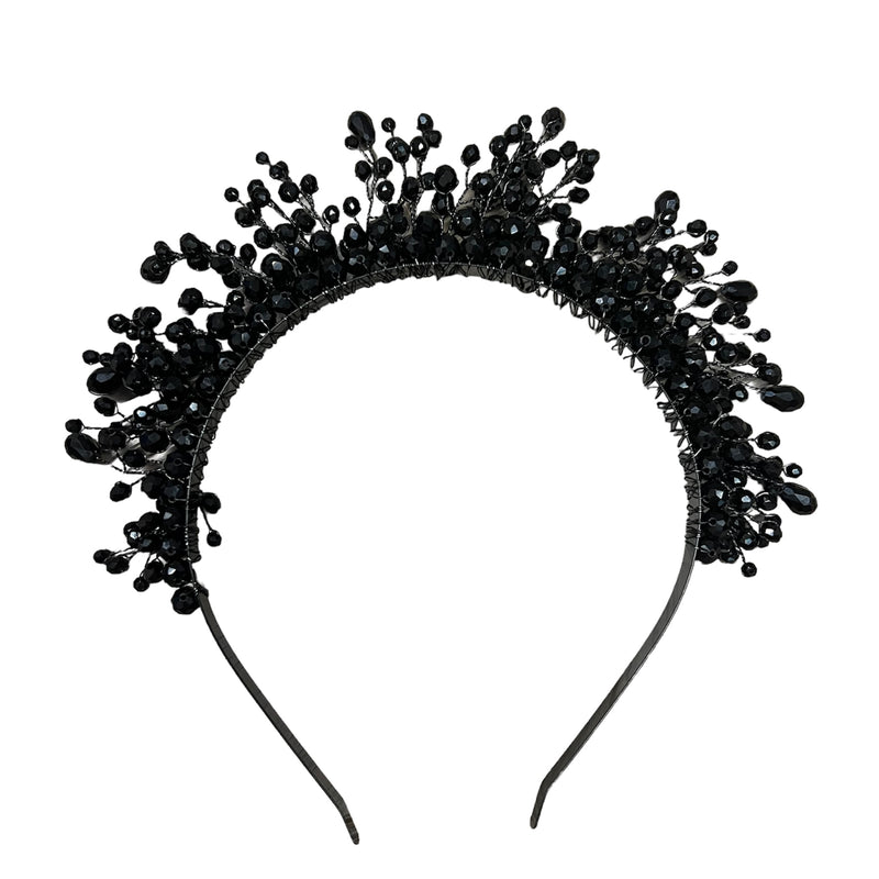 Black Crystals Headband