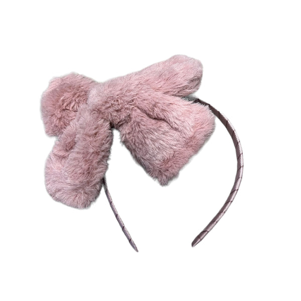 Fluffy Giant Bow Pink