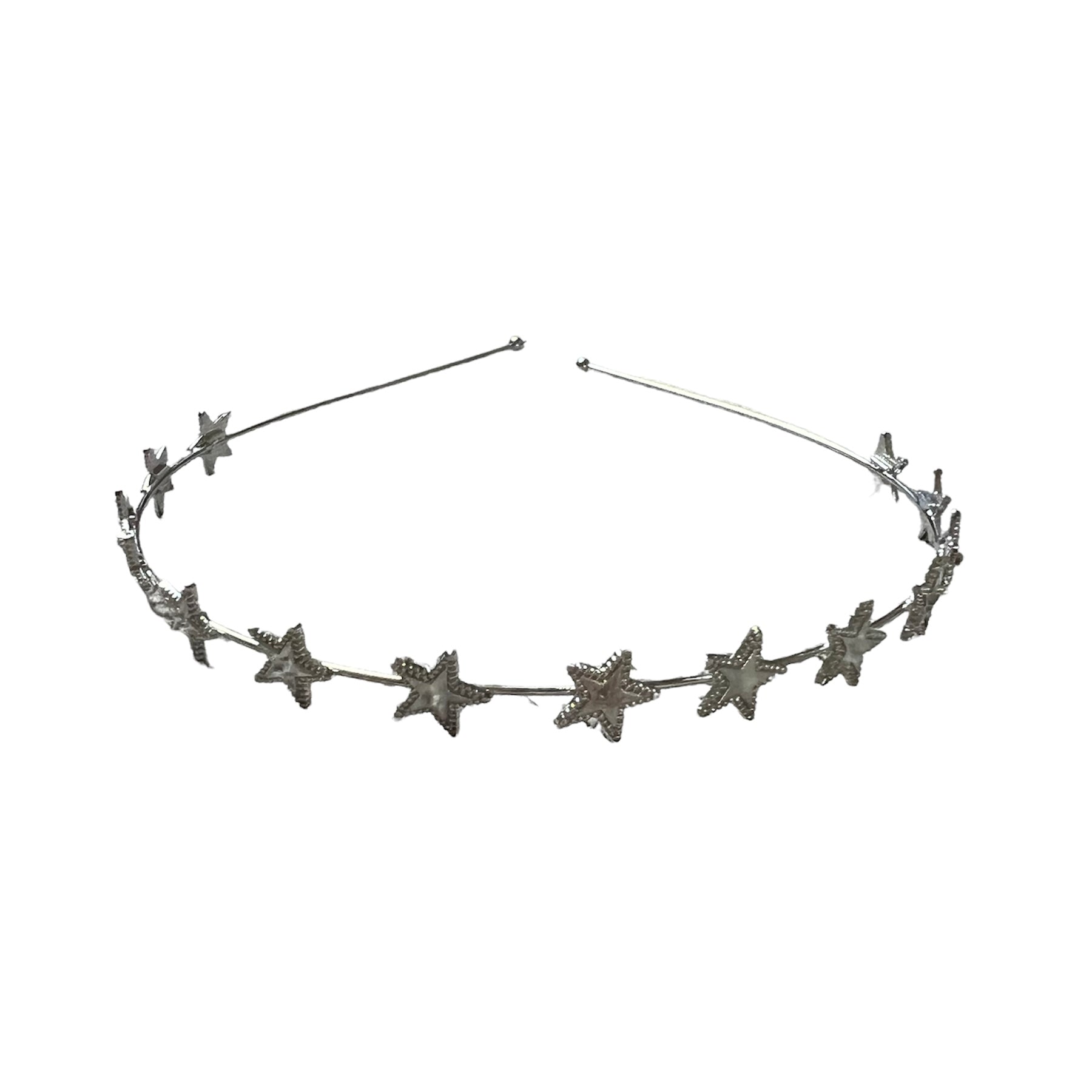 Little Stars Crown Headband Silver