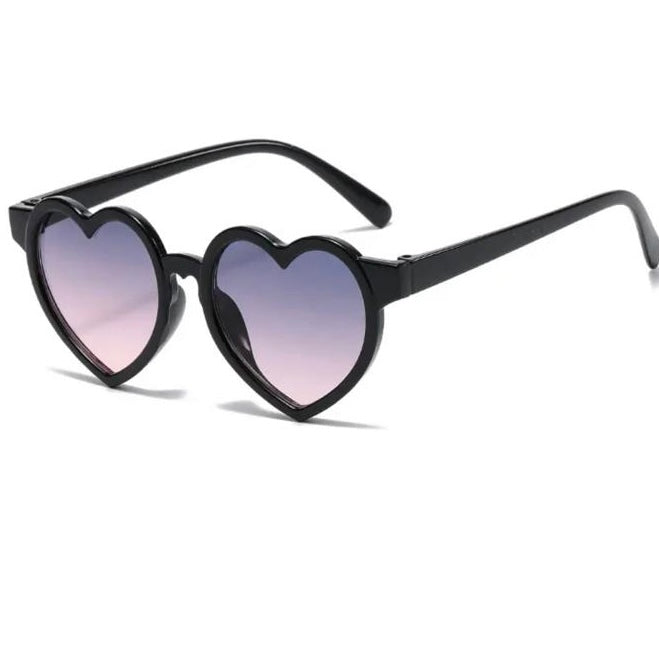 Heart Black Sunglasses