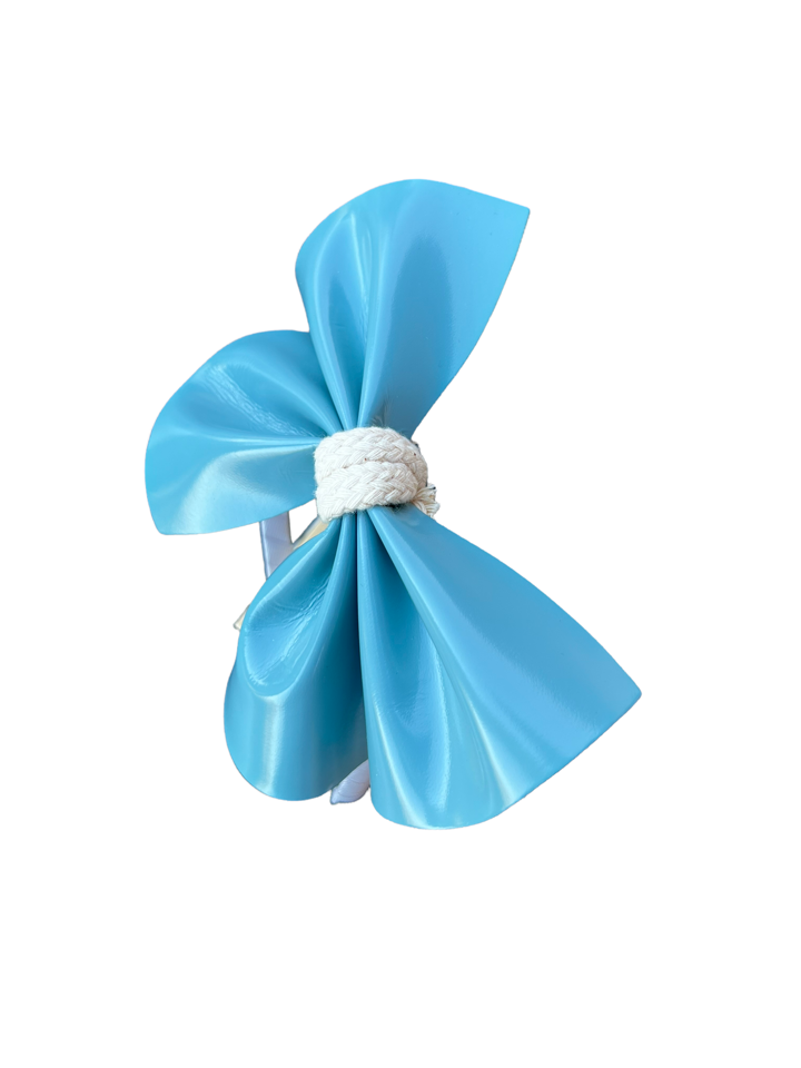 Torquoise Candy Bow Leather Headband