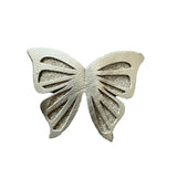 Gold Big Butterfly Leather Hairclips