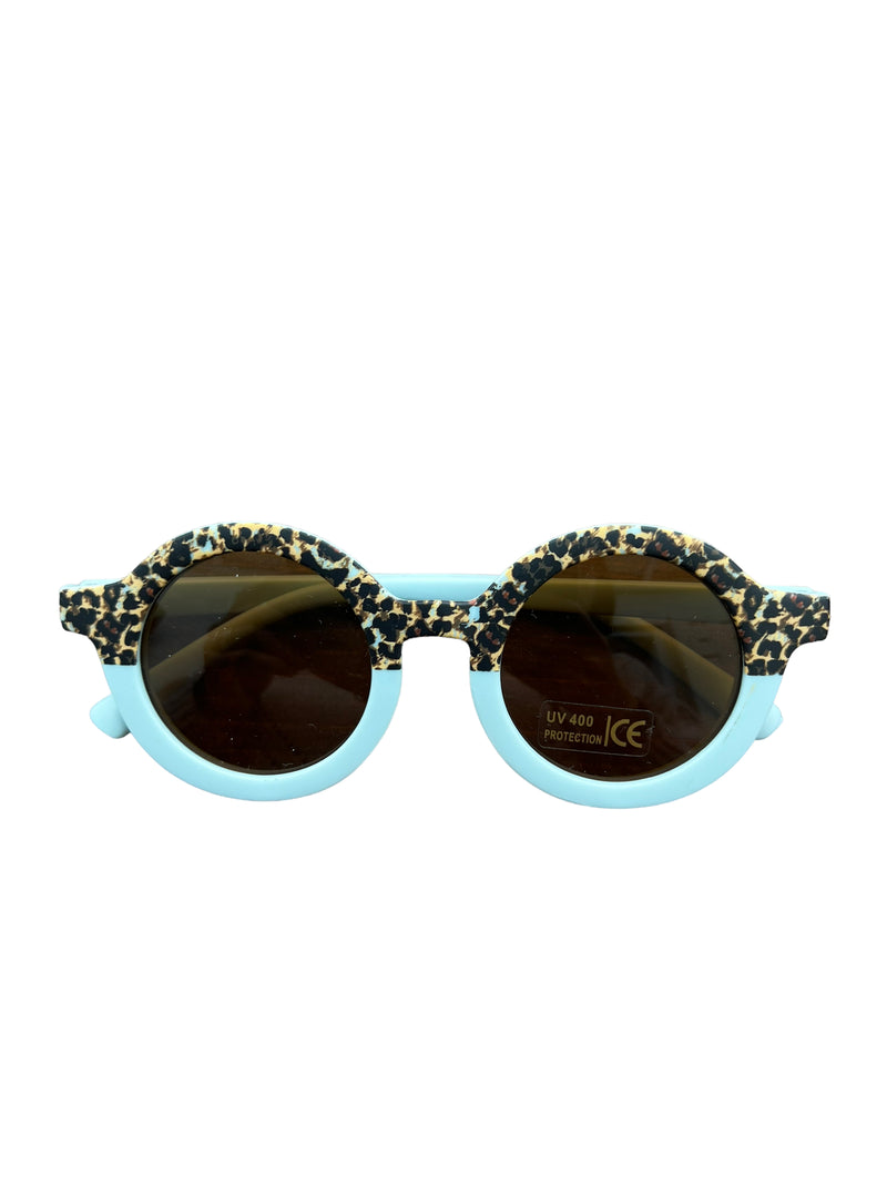 Light Blue Leopard Sunglasses