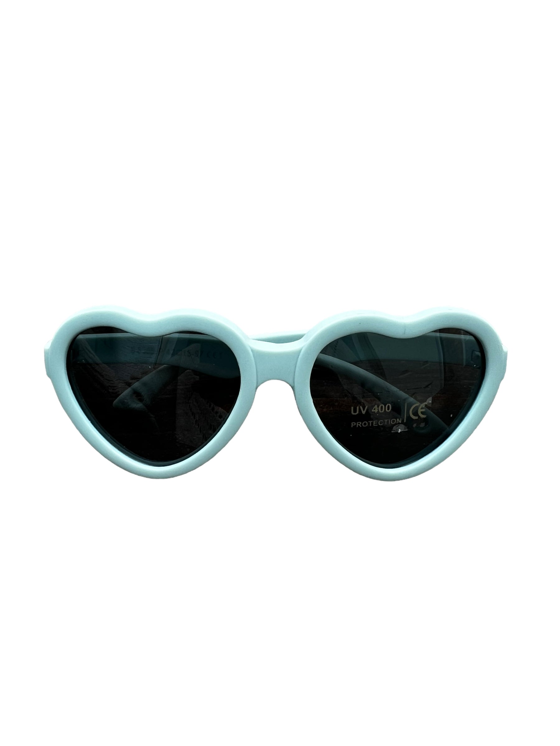 Light Blue Baby Flexible Heart Sunglasses 0-3 Years