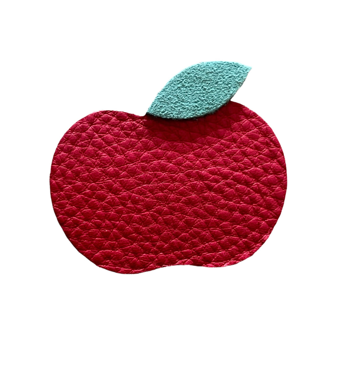 Red Apple Leather Hairclips